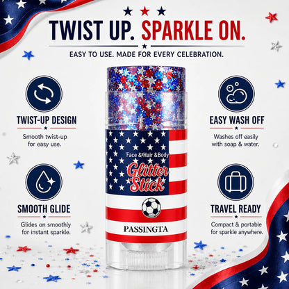 July 4th Glitter Stick